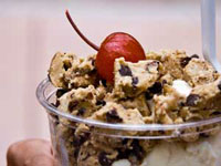 Colorado Custard Company: Cup with cookie dough topping