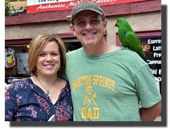 Colorado Custard Company owner Cheri and Jon with Sage